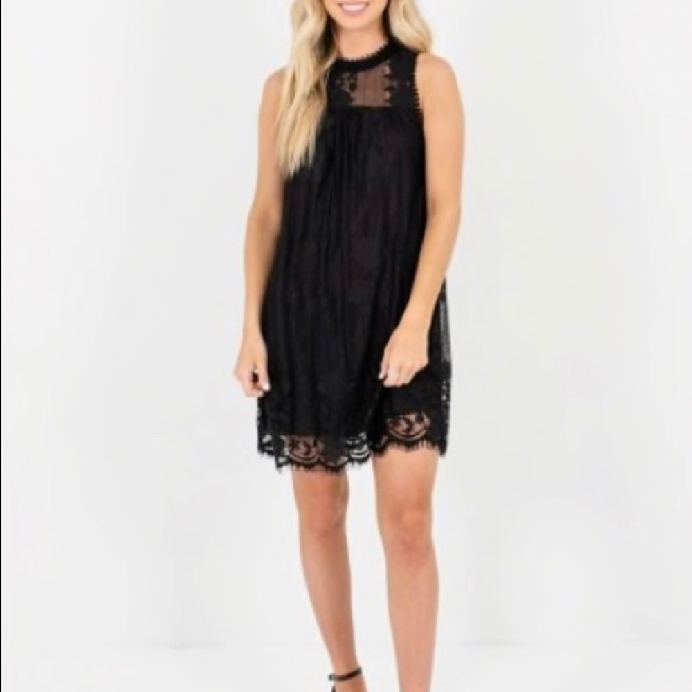 Beautiful black lace dress, never worn